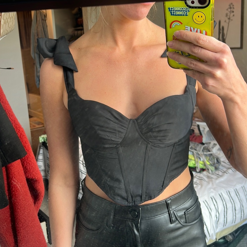 Black corset top